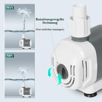Pompă de apă pentru acvariu Boxtech 15W - Pompă submersibilă silențioasă pentru pești și plante acvatice 4