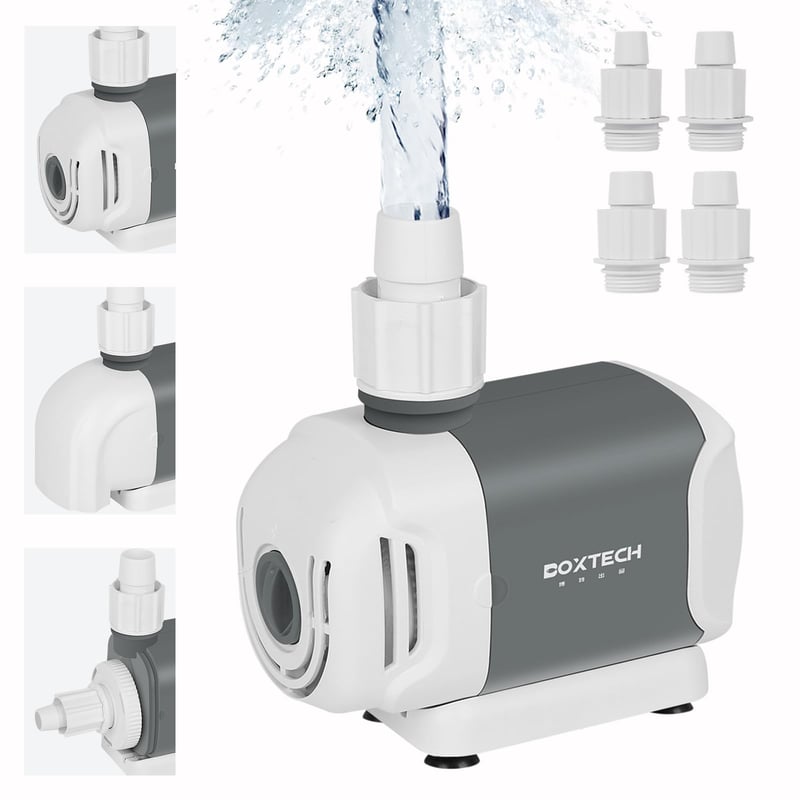 Pompă de apă pentru acvariu Boxtech 15W - Pompă submersibilă silențioasă pentru pești și plante acvatice