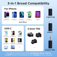 BOYA Boyalink 2.4GHz vezeték nélküli nyakpántos mikrofon USB-C Android iPhone-hoz - black 8