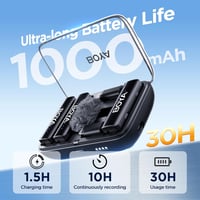 BOYA Boyalink 2.4GHz vezeték nélküli nyakpántos mikrofon USB-C Android iPhone-hoz - black 2