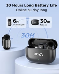 BOYA BOYAMini USB-C Vezeték Nélküli Mikrofon 2db Lavalier Podcast Vlog Streaming - MINI-14 (USB-C&CC) 3
