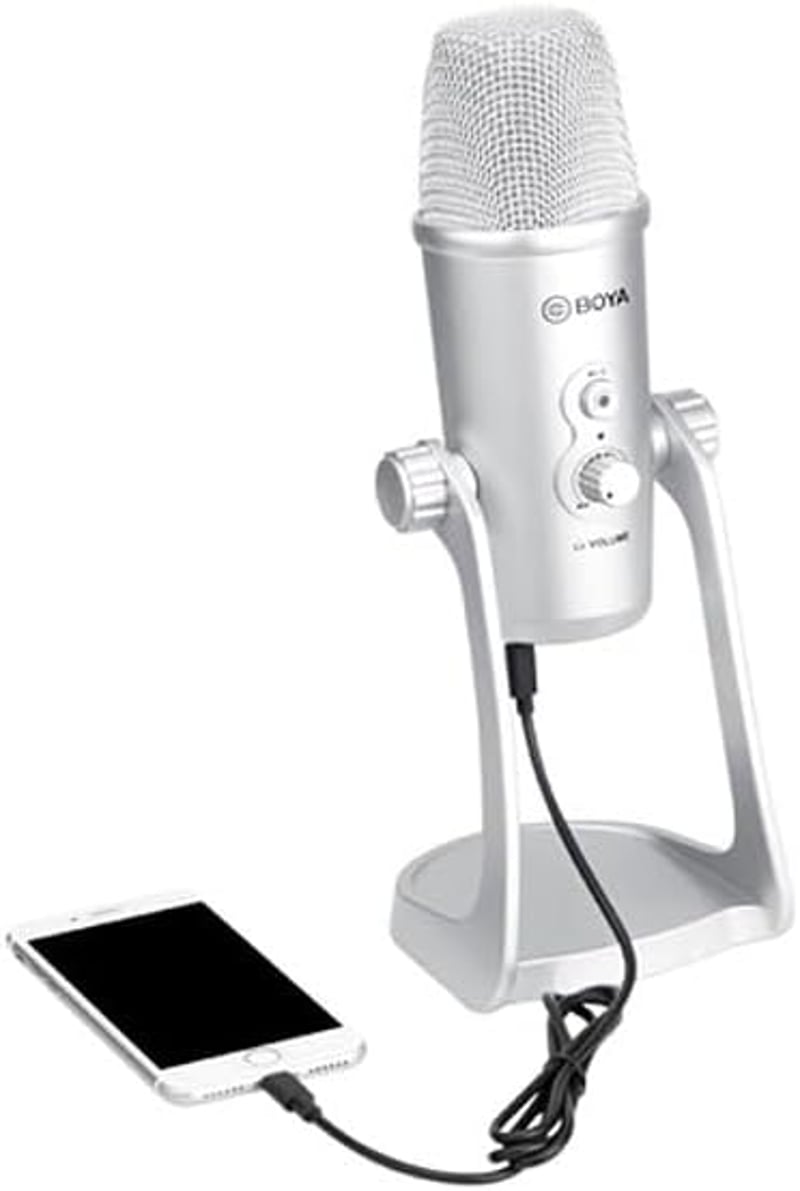 BOYA BY-PM700SP USB Kondenzátor Mikrofon iOS Android Windows Mac Felvételhez