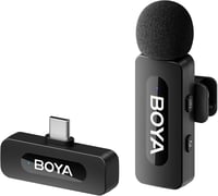 BOYA BY-V10 USB-C Vezeték nélküli Nyakpántos Mikrofon Android iPhone PC-hez 1
