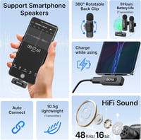 BOYA BY-V20 USB-C Vezeték Nélküli Lavalier Mikrofon Android PC-hez, 100m Hatótáv - BY-V20 (USB-C) 3