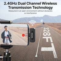 BOYA BY-V20 USB-C Vezeték Nélküli Lavalier Mikrofon Android PC-hez, 100m Hatótáv - BY-V20 (USB-C) 5