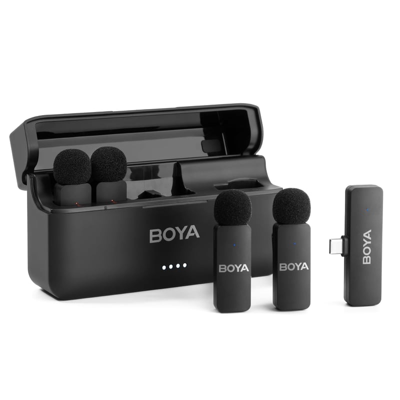 BOYA BY-V4U bežični lavalier mikrofon za iPhone 15 i Android USB-C telefone - crni