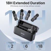 BOYA BY-V4U Vezeték nélküli Nyakpántos Mikrofon iPhone Android USB-C Telefonhoz 2