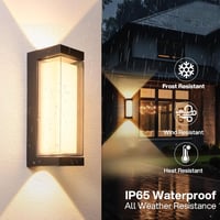 BOYIR 24W LED Fali Lámpa Mozgásérzékelővel, IP65, 3000K Meleg Fehér, Kültéri Beltéri 5