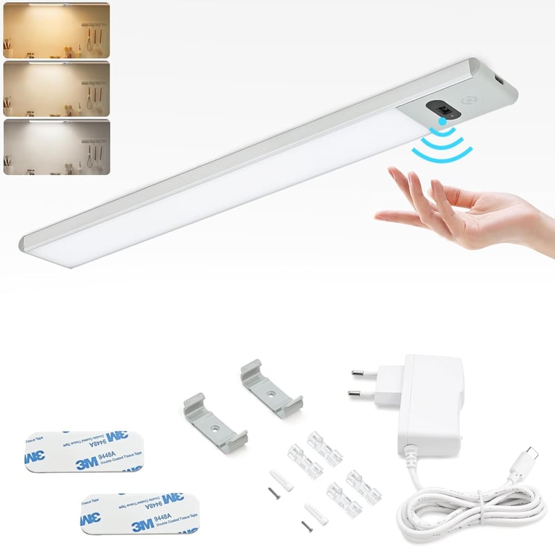 BOYIR 30cm Dimmable LED Szalag Érzékelővel 3 Szín Konyhai Munkalapvilágítás