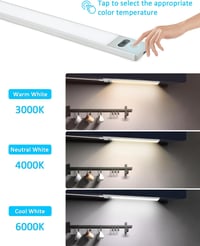 BOYIR 30cm Dimmable LED Szalag Érzékelővel 3 Szín Konyhai Munkalapvilágítás 3