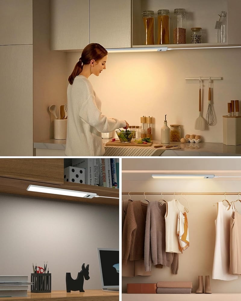 BOYIR 30cm Dimmable LED Szalag Érzékelővel 3 Szín Konyhai Munkalapvilágítás