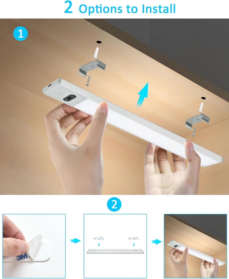 BOYIR 30cm Dimmable LED Szalag Érzékelővel 3 Szín Konyhai Munkalapvilágítás
