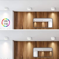 BOYIR LED Beépíthető Spotlámpa GX53 6W Meleg Fehér 3000K Kerek Alumínium Mennyezeti Lámpa 5