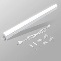 BOYIR bandă luminoasă LED sub mobilier cu întrerupător, 14W, 88,6 cm, 1400 lm, alb neutru 4000K, iluminat extensibil pentru dulapuri și rafturi 1