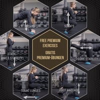 Set echilibru Bozeera – Set semisfere și perne de echilibru – 2 bucăți 5