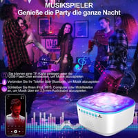 Bozhihong Galaxis Projektor LED Csillagos Égbolt Éjszakai Fény Távirányítóval, Időzítővel és Zenével - 8 Világítási Mód Gyerekeknek 3