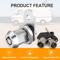 BOZXYE Cam Lock RV tárolóhoz, szekrényzárhoz, szerszámosládához - 5/8 hüvelyk 5