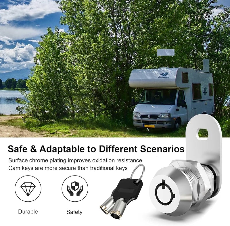 BOZXYE Cam Lock RV tárolóhoz, szekrényzárhoz, szerszámosládához - 5/8 hüvelyk
