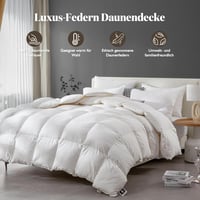 BPC Luxus Libapehely Paplan 240x260 cm - 4 Évszakos Közepes Vastagságú, Puha és Légáteresztő, Oeko-Tex és RDS Tanúsított Pehelytöltet 2