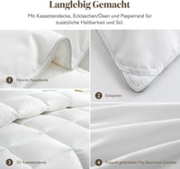 BPC Luxus Libapehely Paplan 240x260 cm - 4 Évszakos Közepes Vastagságú, Puha és Légáteresztő, Oeko-Tex és RDS Tanúsított Pehelytöltet 7