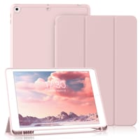 Obal na iPad BQDIYOO pre 9./8./7. generáciu 10,2" (modely 2021/2020/2019) – ružový, nárazuvzdorný ochranný kryt 1