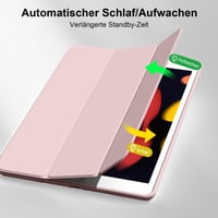 Obal na iPad BQDIYOO pre 9./8./7. generáciu 10,2" (modely 2021/2020/2019) – ružový, nárazuvzdorný ochranný kryt 6