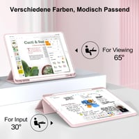 Obal na iPad BQDIYOO pre 9./8./7. generáciu 10,2" (modely 2021/2020/2019) – ružový, nárazuvzdorný ochranný kryt 5