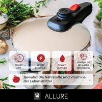 BRA Allure Fast gyorsfőző szett 4+6 literes rozsdamentes acél indukciós főzőlaphoz is alkalmas 4