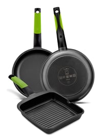 BRA Prior Grill Serpenyő Öntött Alumínium 28 cm Indukciós Főzőlaphoz 2
