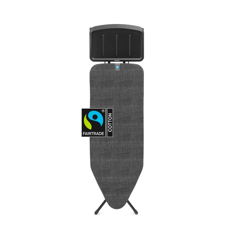 Široká žehliaca doska Brabantia 134746 Denim Black so stabilnou pracovnou plochou