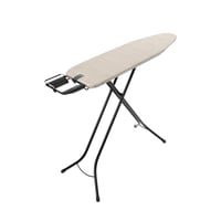 Žehliaca doska Brabantia 110x30 cm Denim Grey, poťah zo 100 % Fairtrade bavlny, nastaviteľná výška, odkladacia plocha na naparovaciu žehličku, detská poistka a zámok pri prenášaní 2