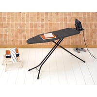 Žehliaca doska Brabantia veľkosť B 124x38 cm, pre naparovacie žehličky, Denim Black, pre pravákov aj ľavákov, extra stabilná 7