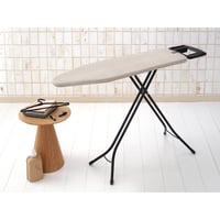 Brabantia B vasalódeszka 124x38 cm Denim Grey, 100% Fairtrade pamut huzat, 8 mm habszivacs réteg, dönthető, magasságállítható, összecsukható 6