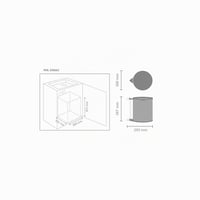 Vstavaný odpadkový kôš Brabantia 15 l – kuchynský odpadkový kôš z nehrdzavejúcej ocele Brilliant Steel 5