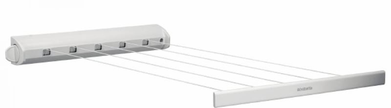 Brabantia Výsuvná sušiaca šnúra 22 m - biela, nástenný sušiak na bielizeň