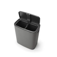 Odpadkový kôš do kuchyne Brabantia Bo Touch Bin 221460, 2x30 litrov s vnútornými vedrami, vyberateľné priehradky, minerálna betónová sivá, 60 l 4