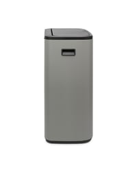 Odpadkový kôš do kuchyne Brabantia Bo Touch Bin 221460, 2x30 litrov s vnútornými vedrami, vyberateľné priehradky, minerálna betónová sivá, 60 l 3