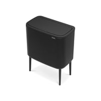 Odpadkový kôš Brabantia Bo Touch Bin 316203, 11+23 l, čierna nehrdzavejúca oceľ, pedálový kôš, 54x31,5x68 cm 4