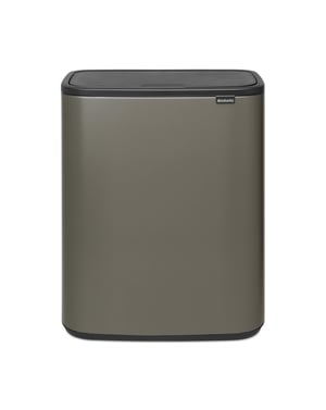 Brabantia Bo Touch Bin dvostruka kanta za smeće na pedalu s kapacitetom 2 x 30 L i poklopcem na dodir