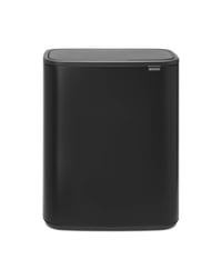 Brabantia Bo Touch Bin Érintésmentes Szemeteskuka, Matt Fekete, 2 x 30 L Belső Vödörrel 1