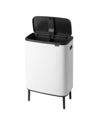 Brabantia Bo Touch Bin Hi bijela kanta za smeće, 2 x 30 litara, dupla kanta s otvaranjem na dodir 4