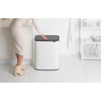 Odpadkový kôš Brabantia Bo Touch Bin na triedený odpad, bezdotykový, 60 l, biely, s vnútornými vedrami 5