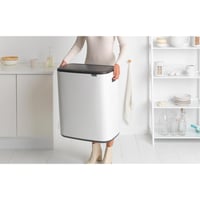 Odpadkový kôš Brabantia Bo Touch Bin na triedený odpad, bezdotykový, 60 l, biely, s vnútornými vedrami 4