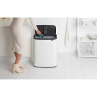 Odpadkový kôš Brabantia Bo Touch Bin na triedený odpad, bezdotykový, 60 l, biely, s vnútornými vedrami 6