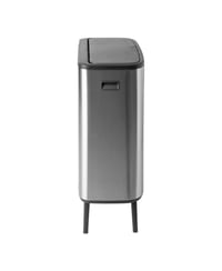 Odpadkový kôš na triedený odpad Brabantia Bo Touch Bin, 2 x 30 l, matná oceľ s úpravou proti odtlačkom prstov, s 2 vnútornými nádobami, 54,5 x 31,2 x 81,5 cm 3