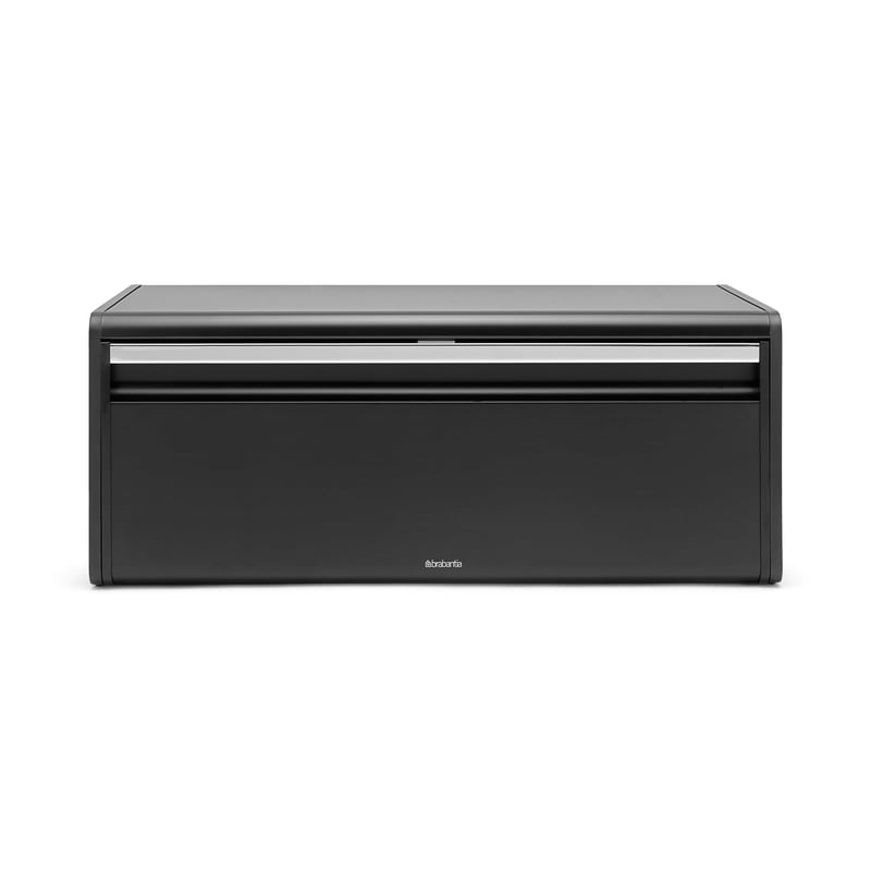 Brabantia Fall Front chlebník - Veľký zásobník na chlieb, bagety a pečivo - Priestorovo úsporný dizajn s plochým vrchom - Možnosť montáže na stenu