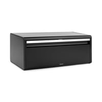 Brabantia Fall Front chlebník - Veľký zásobník na chlieb, bagety a pečivo - Priestorovo úsporný dizajn s plochým vrchom - Možnosť montáže na stenu 2