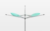 Brabantia Lift-O-Matic kültéri ruhaszárító állvány, 60 m, szürke, magasságállítható 129-187 cm, UV-álló, forgó karok, 45 mm talajhorgony 8