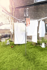 Brabantia Lift-O-Matic kültéri ruhaszárító állvány, 60 m, szürke, magasságállítható 129-187 cm, UV-álló, forgó karok, 45 mm talajhorgony 5