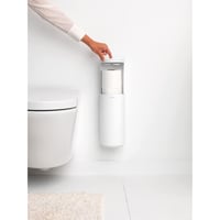 Suport pentru hârtie igienică Brabantia Mindset, cu spațiu pentru 2 role de rezervă, Fresh White, 30x15,1x13,7 cm 4